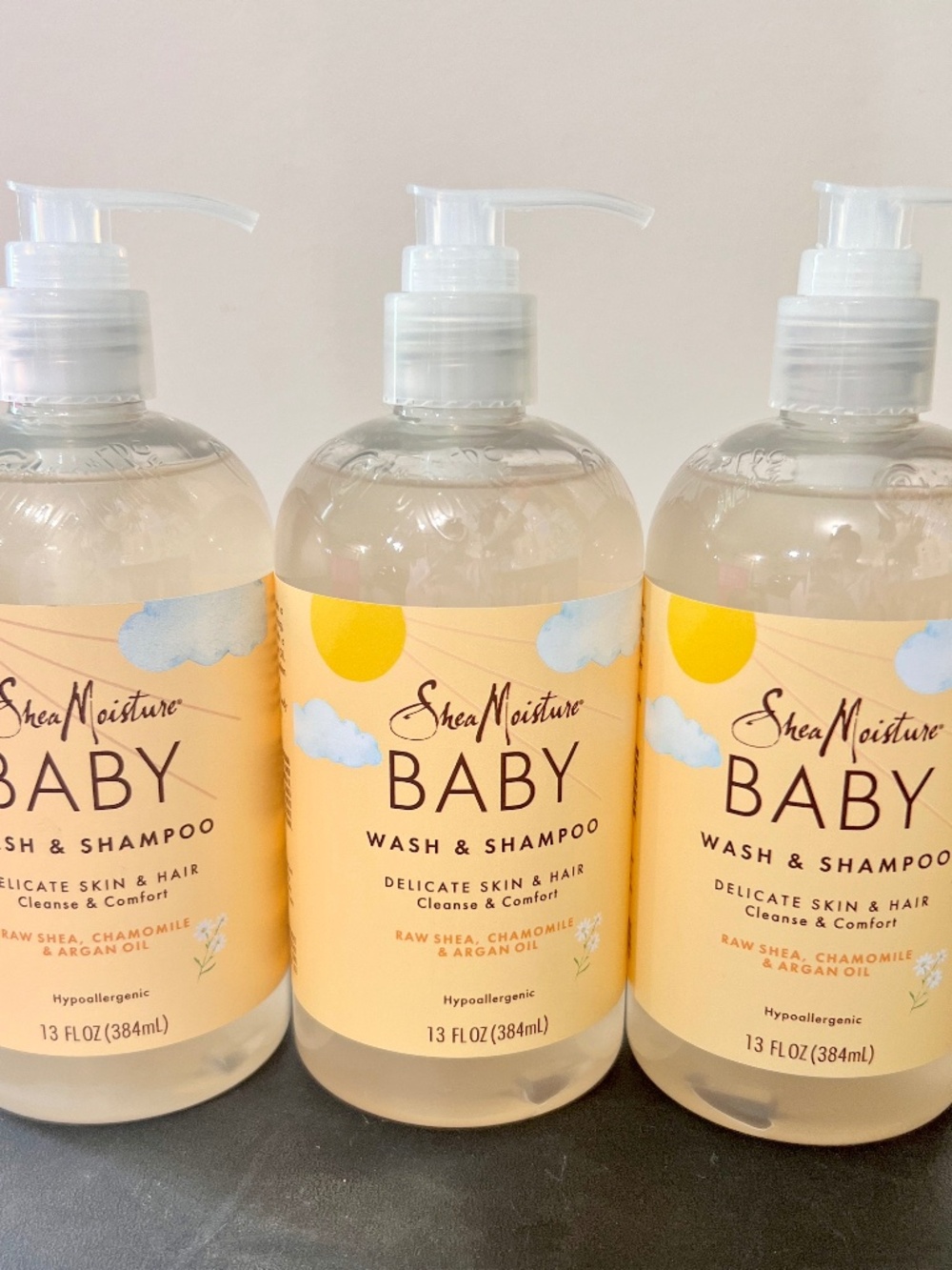 Shea Moisture BABY Wash & Shampoo Bundle of 3